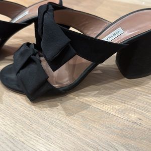 tabitha simmons black sandal 36 1/2